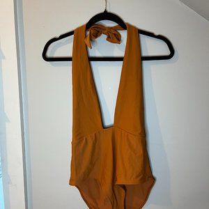 Aerie Halter Top One Piece Swimsuit